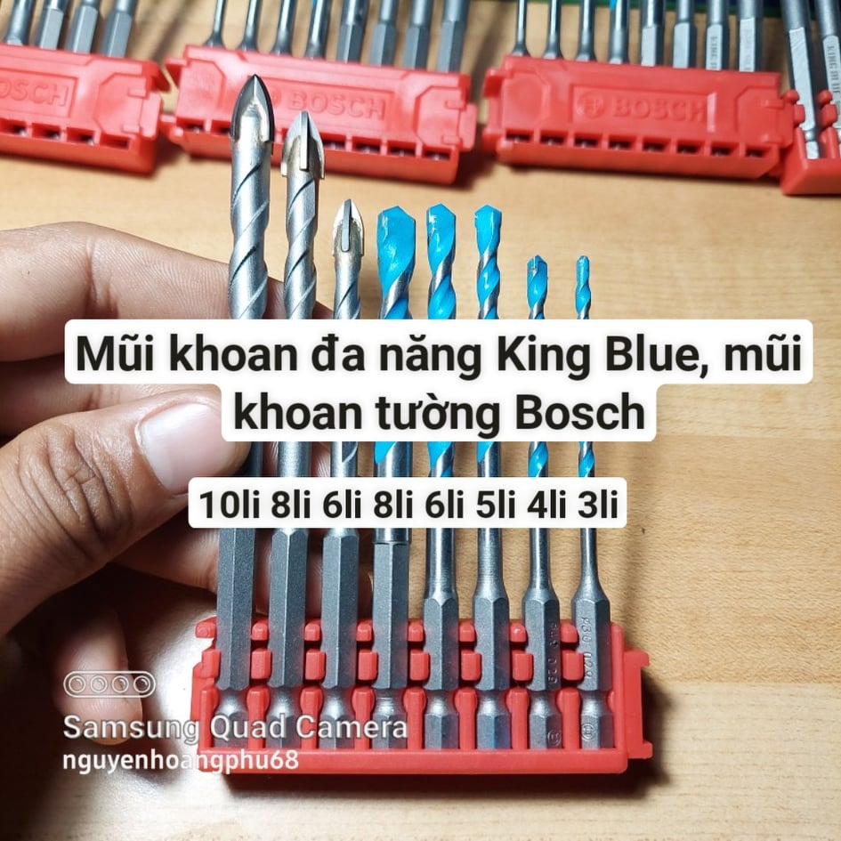 Bộ mũi khoan đa năng, mũi khoan tường