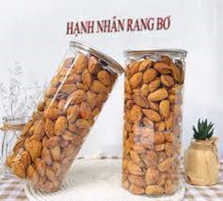 500g hạnh nhân rang bơ