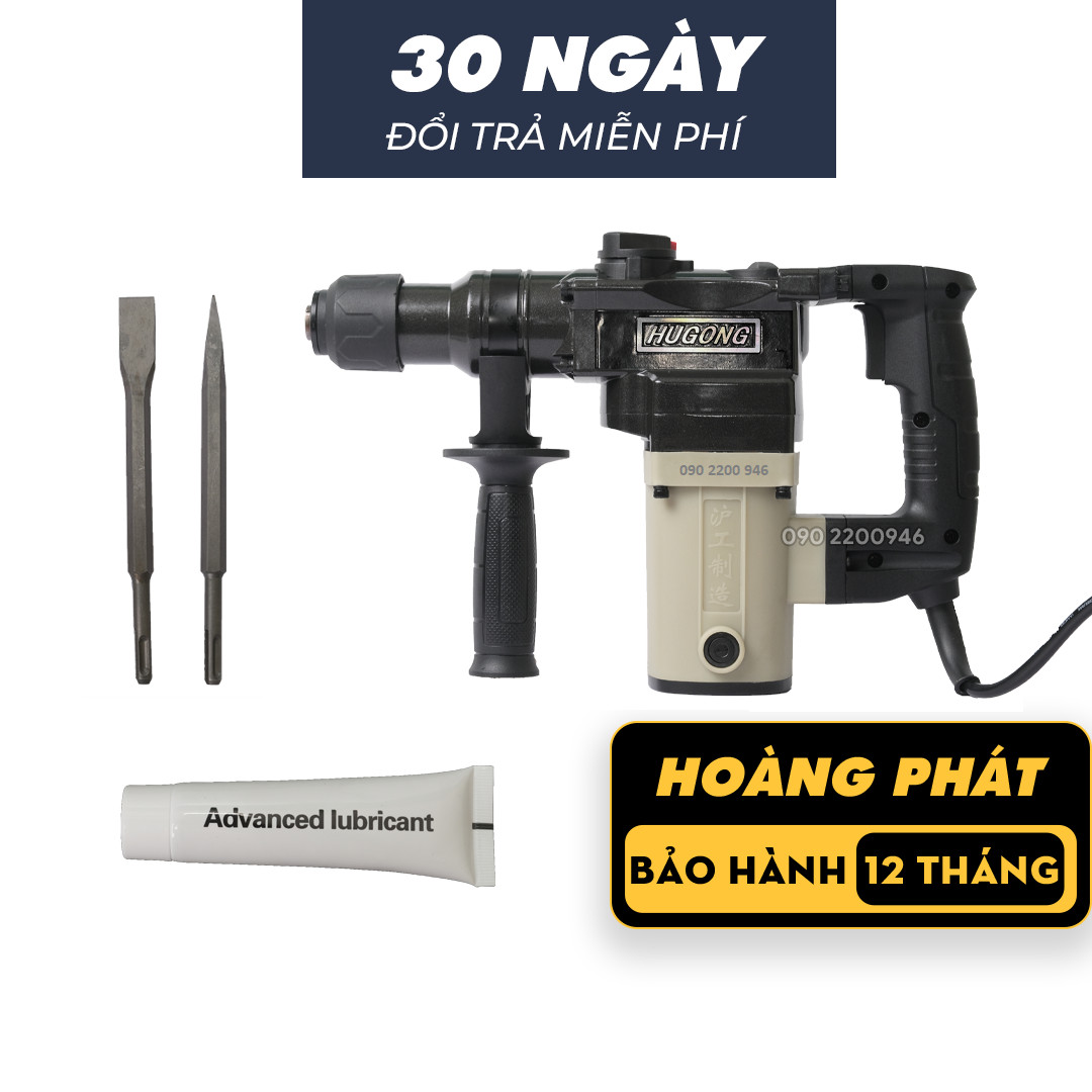 Máy đục hugong 613 1050w - greener 5026 1280w | 2 chức năng đục | khoan bê tông | đục bê tông | máy đục tường | máy đục điện nước | máy đục điện lạnh , máy khoan đục cầm tay , đục tường , đục sàn , bảo hành 1 năm ,tặng kèm 2 mũi đục