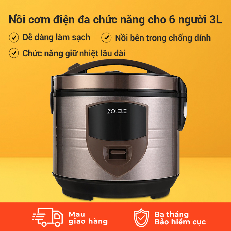 Nồi cơm điện đa năng zolele ZB501 dung tích 3L - Hàng chính hãng