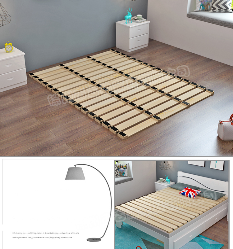 Giường cuộn trải sàn thông minh chất liệu gỗ tự nhiên 1m6- 1m8x2m Giường ngủ