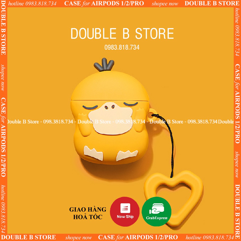 Case airpod pokemon vịt airpod 1/2 - 1065CAVP