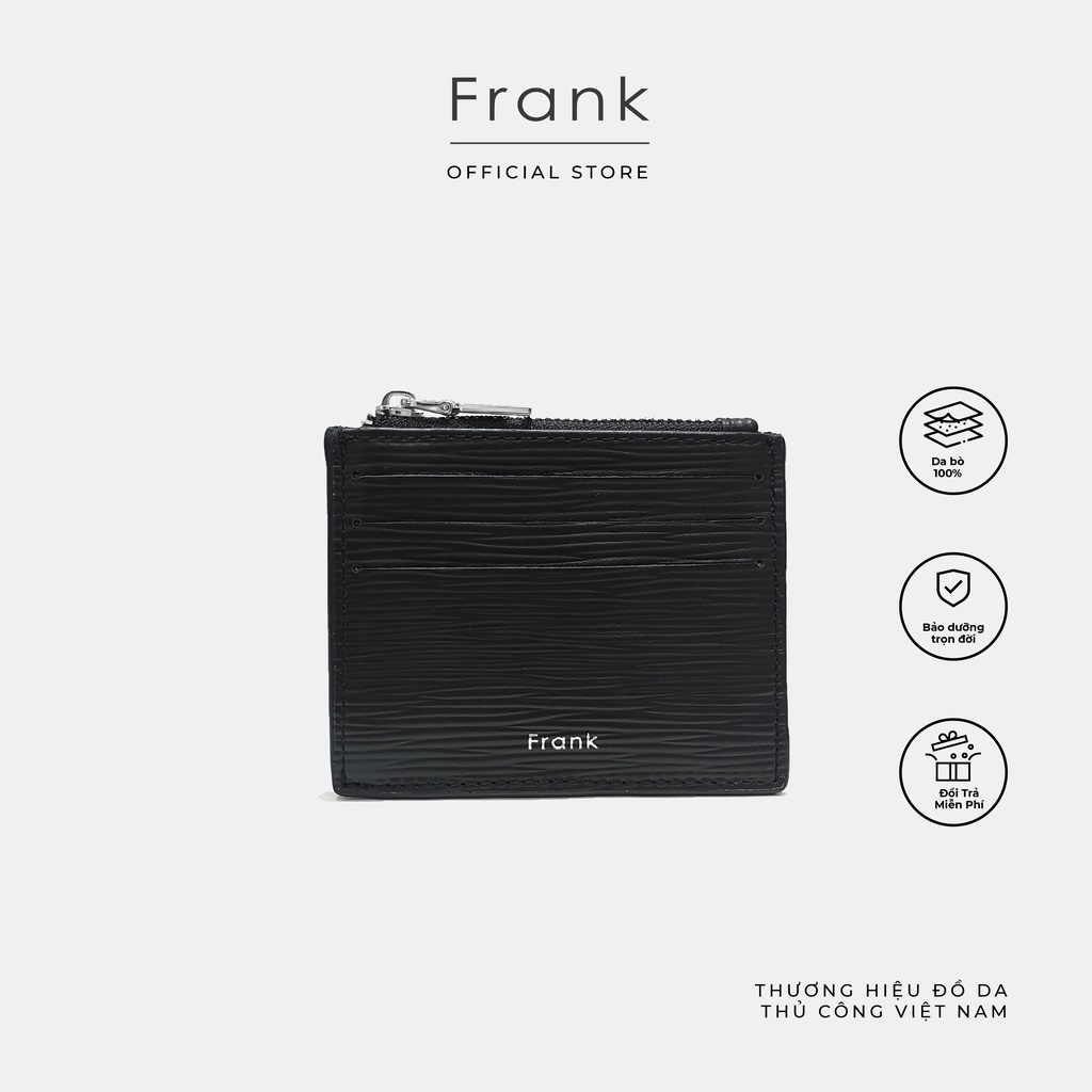 Ví đựng thẻ mark card holder da bò vân epi thương hiệu frank