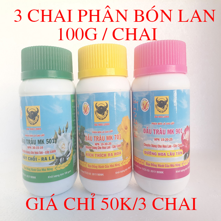 3 CHAI PHÂN BÓN LÁ CHO LAN, CÂY ĂN TRÁI, CÂY CẢNH