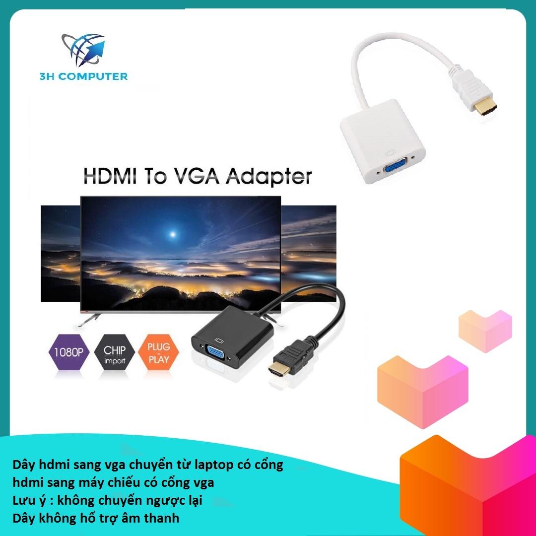 (Xả Kho HCM ) Cáp Chuyển Cổng HDMI Sang Cổng VGA Full HD 1080 Sắc Nét
