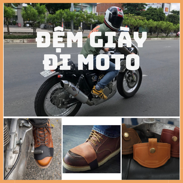 [HCM] Miếng lót bảo vệ giày Da Bò Khi đi xe móc số - Bảo vệ giày