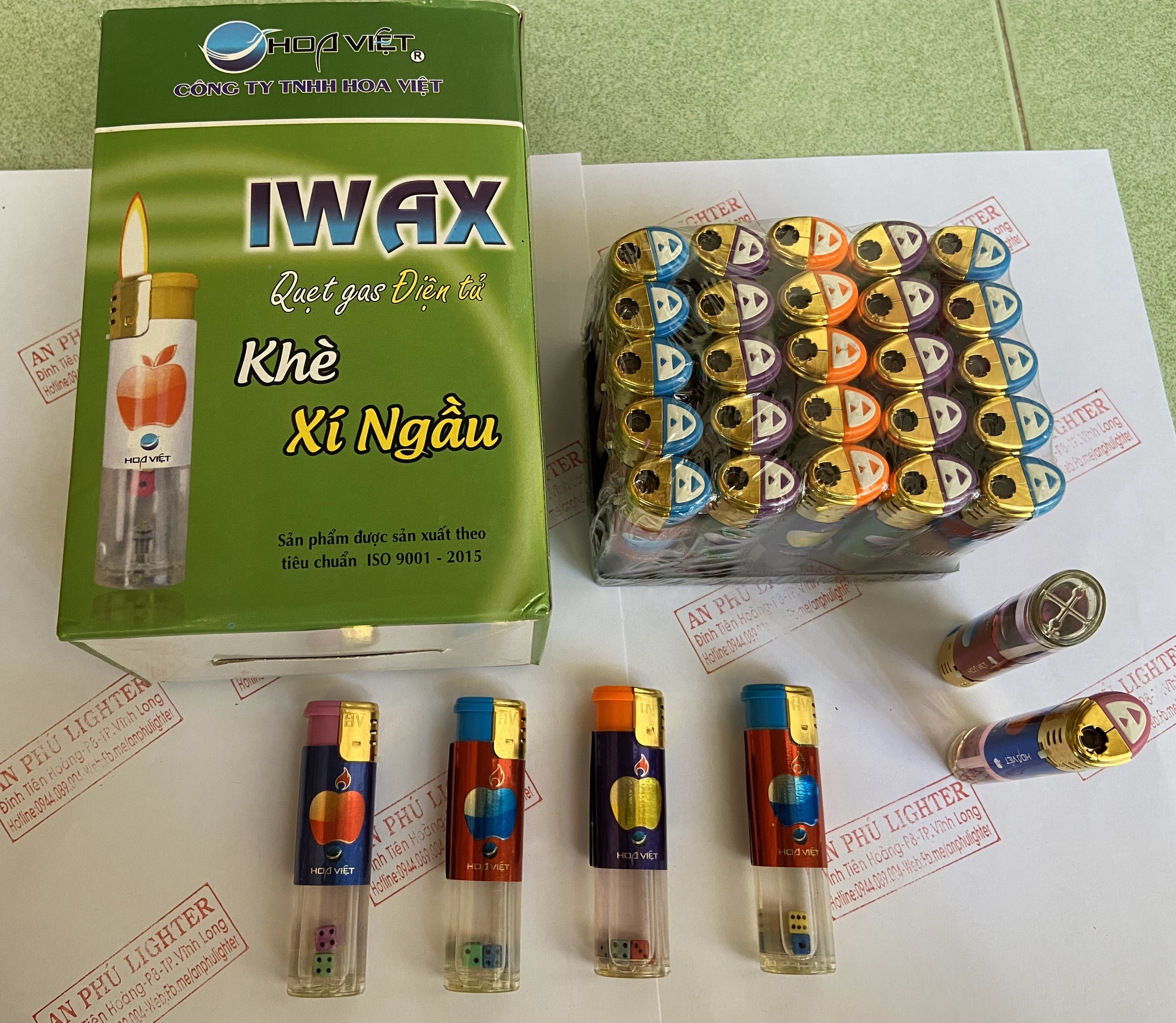Hộp Quẹt Khò Xí Ngầu Hoa Việt - Hàng Chính Hãng