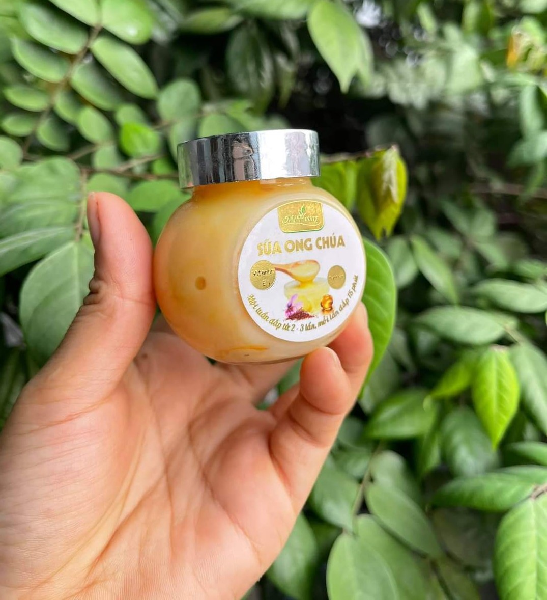 Mặt Nạ Sữa Ong Chúa mix Safaron Mị Hương giúp da căng bóng, mịn màng, chống lão hóa , chảy xệ, hỗ trợ mụn thâm nám