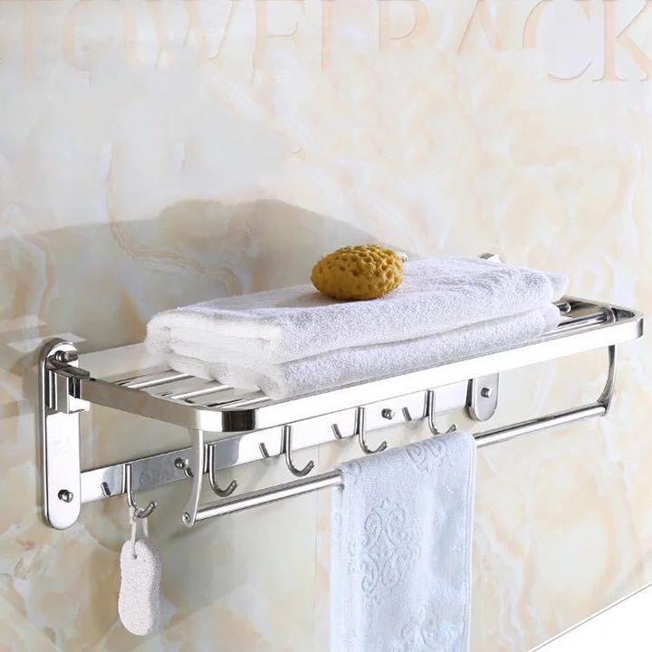 Có video giá treo khăn nhà tắm inox 304, giá treo khăn tắm SUS304, kệ nhà tắm, Giá Treo Khăn Dính Tường Phòng Tắm