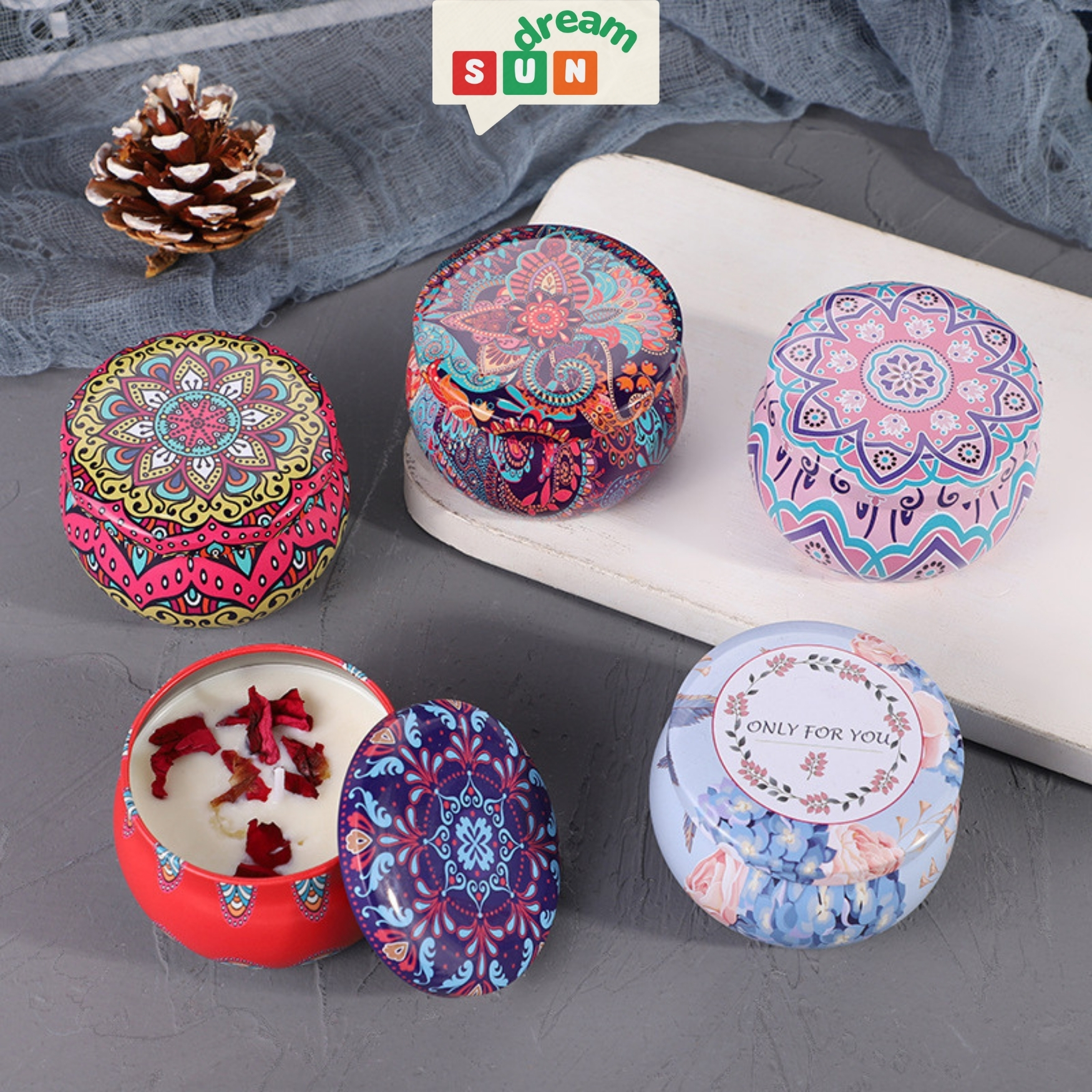 Nến Thơm Mini Thơm Phòng, Nến Thơm Handmade Giúp Thư Giãn Và Decor Trang Trí Cho Không Gian Lãng Mạn