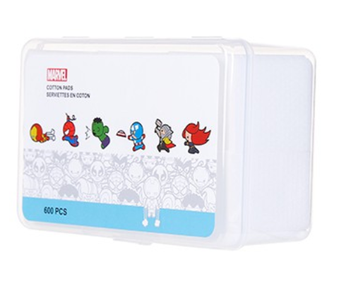 (HÀNG HOT) Miniso x Marvel Hộp Bông Tẩy Trang Tự Nhiên Dịu Nhẹ Cho Da 600 Miếng Siêu Tiết Kiệm