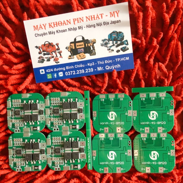 Mạch bảo vệ pin 4s 20A-16.8v sạc cân bằng và bảo vệ cell pin lion
