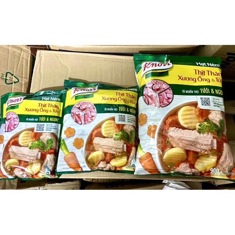 Hạt nêm thịt thăn, xương ống & tủy knorr gói 170g/400g/900g