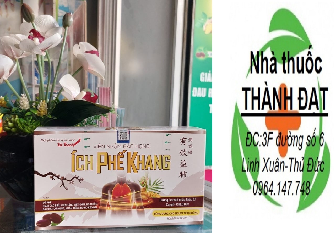 viên kẹo ngậm ÍCH PHẾ KHANG (dùng được cho người tiểu đường)