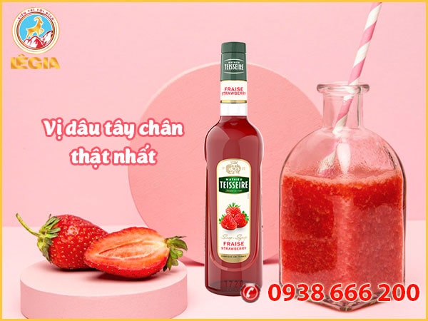 Siro teisseire dâu - teisseire strawberry syrup