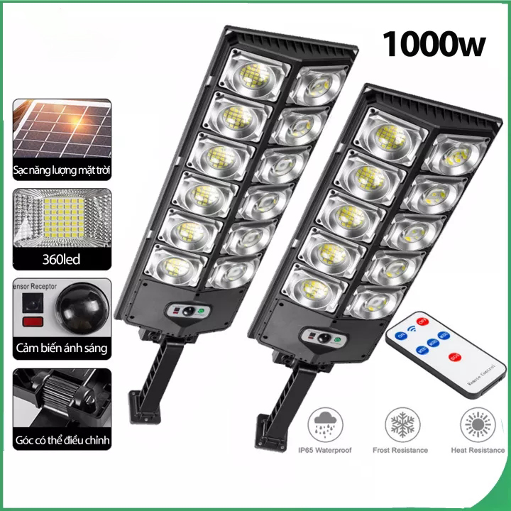 1000W năng lượng mặt trời LED ánh sáng ngoài trời ánh sáng ip65 không thấm nước siêu sáng ngoài trời đèn năng lượng mặt trời ánh sáng mặt trời ánh sáng cảm ứng cơ thể con người Cảm biến chuyển động đường phố ánh sáng wall