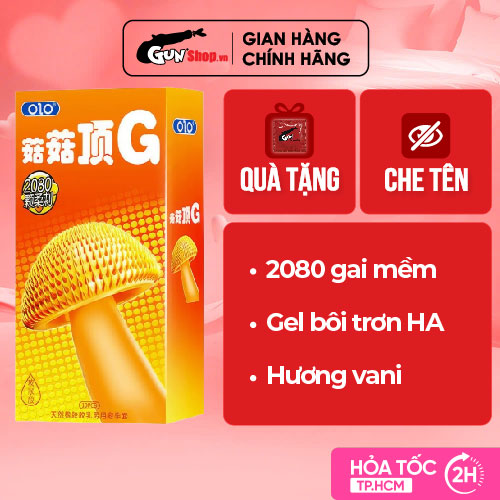 Bao cao su OLO Spike G - 2080 gai mềm - Hộp 10 cái | GUNSHOP VIỆT NAM