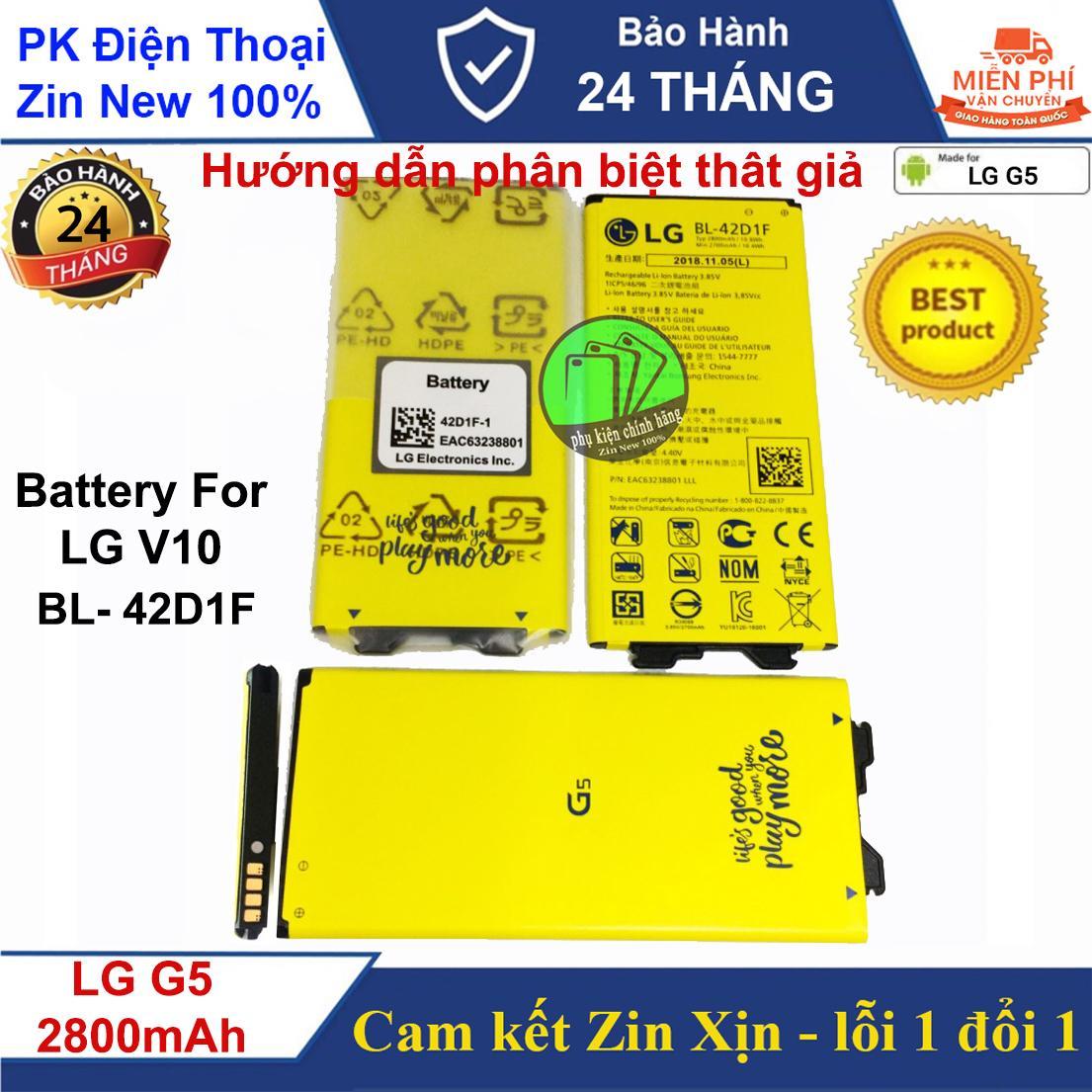 Pin Zin dành cho LG G5,G5 SE (BL-42D1F) 2800mAh, Nguyên SEAL - Cam kết Chuẩn Zin Xịn