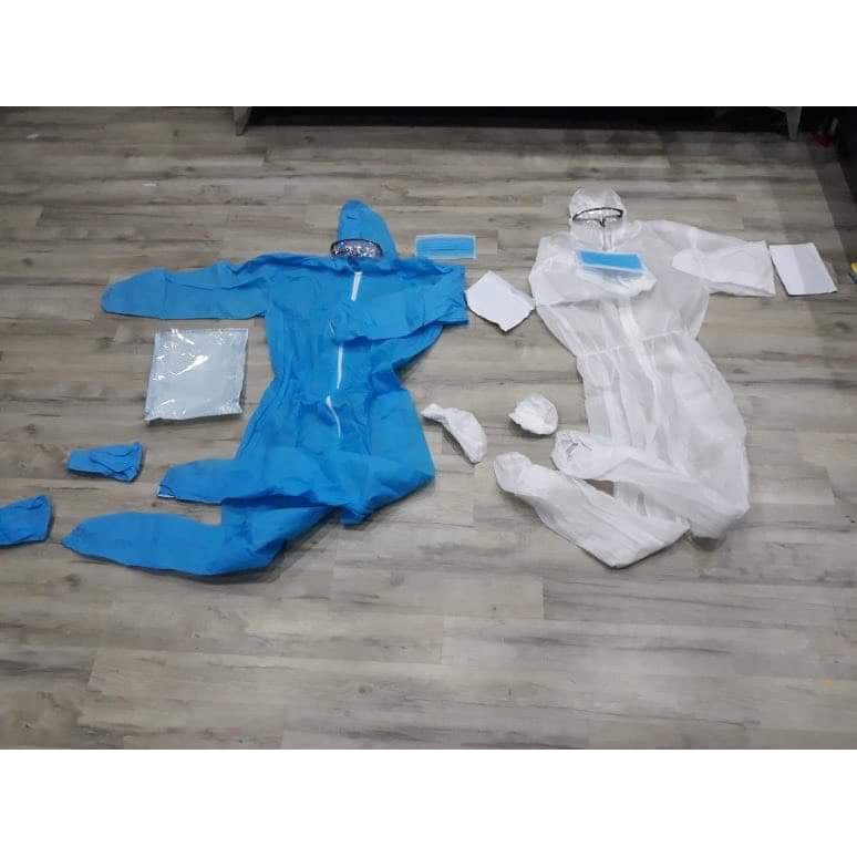 Bộ quần áo phòng dịch 4 món, quần áo bảo hộ y tế phòng chống dịch bệnh