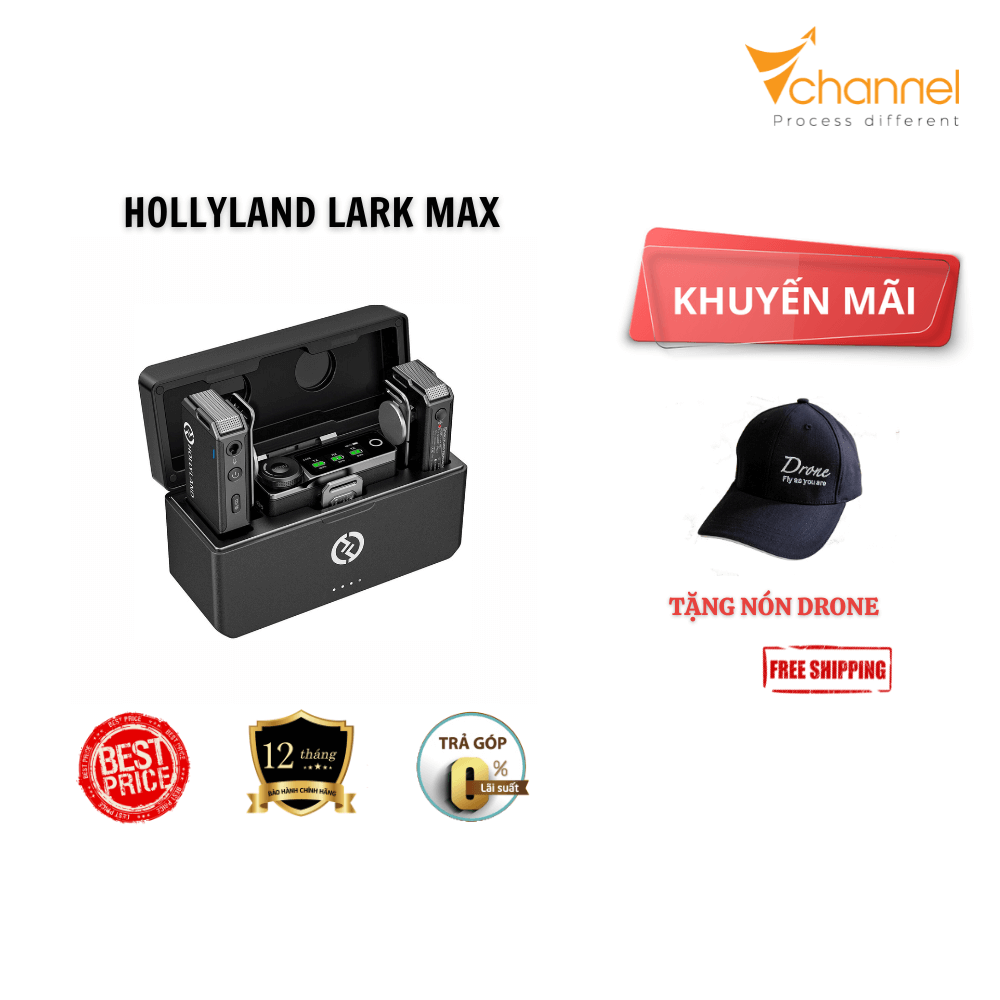 Microphone wireless hollyland lark max duo, mới 100% –