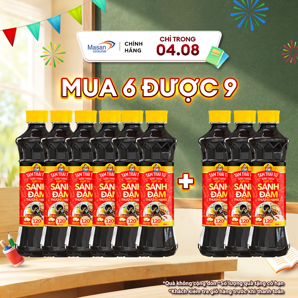 Combo 6 Nước Tương Tam Thái Tử Nhất Ca Sánh Đậm 500Ml