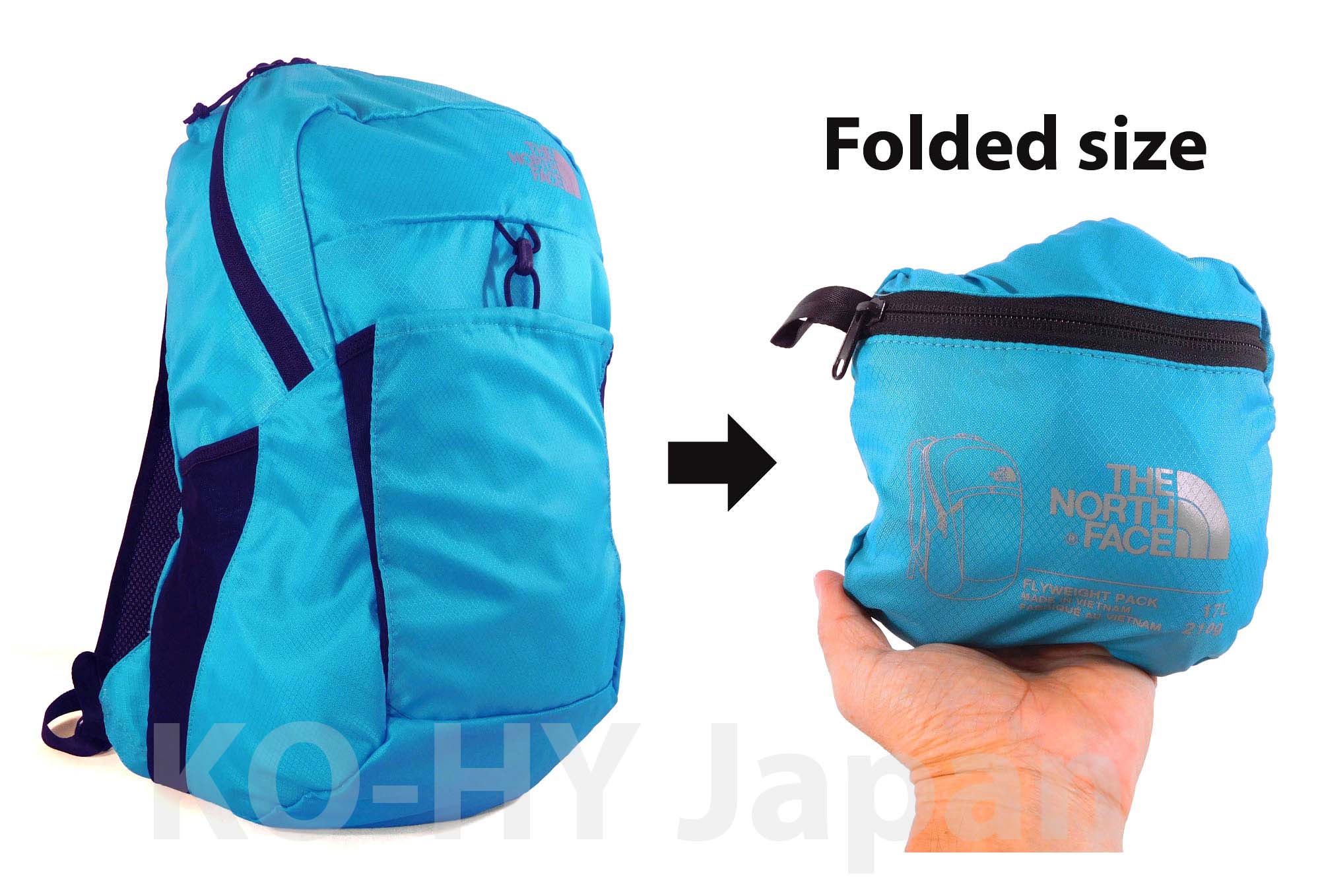 [HCM]Ba lô xếp du lịch The North Face Foldable Flyweight pack