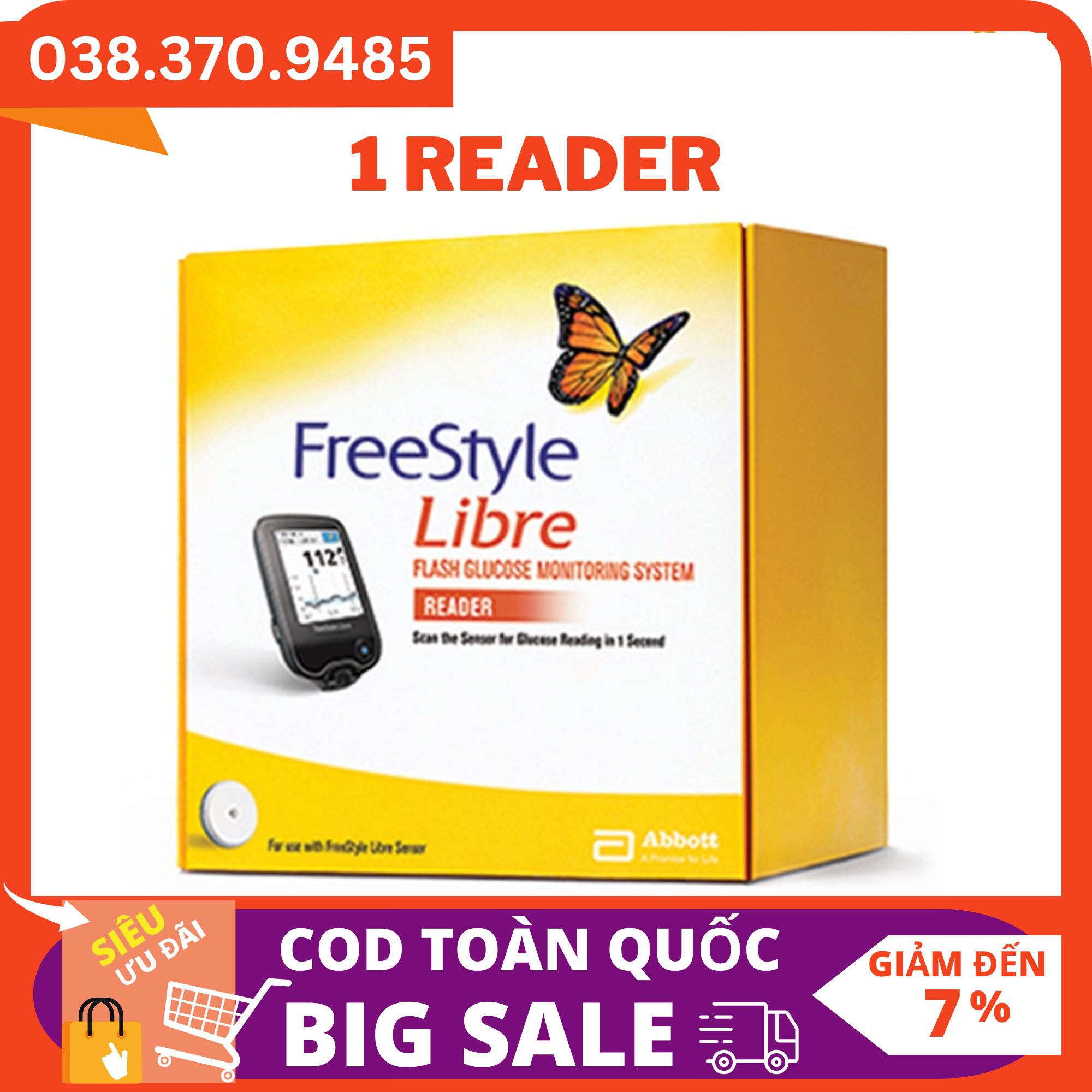 Đầu đọc máy đo đường huyết Freestyle Libre