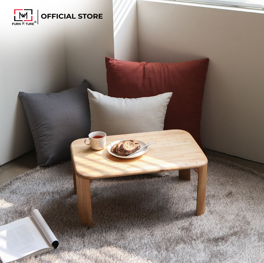 BÀN TRÀ THÔNG MINH TIỆN LỢI TÍCH HỢP NHIỀU TÍNH NĂNG CHÂN GỖ LẮP RÁP SIZE 60X40 THƯƠNG HIỆU MW FURNITURE- NỘI THẤT PHÒNG CĂN HỘ