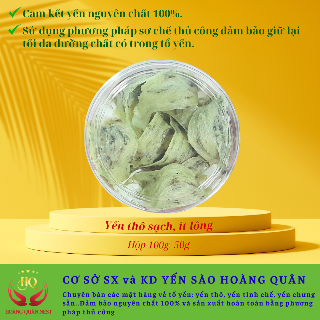 Tổ yến thô - Yến sào thô - Tổ yến thô sạch ít lông