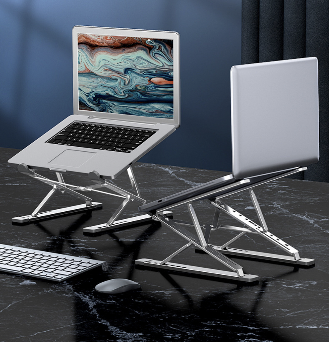 Đế đỡ nâng laptop 2 tầng cho macbook, ipad, laptop và máy tính bảng tablet N8-A