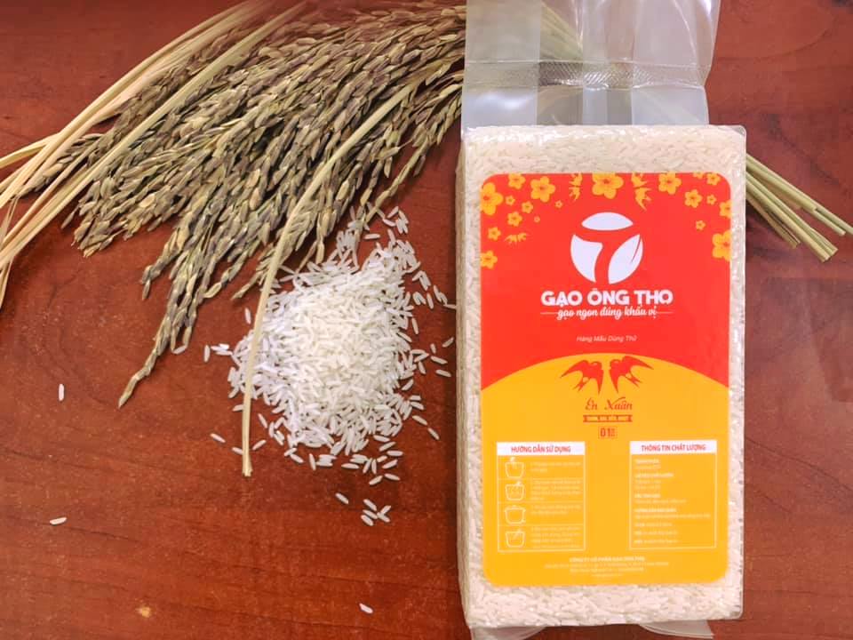 Bộ sản phẩm đam mê xây tổ ấm của nhà gạo ông thọ - gạo st24 1 kg túi hút chân không