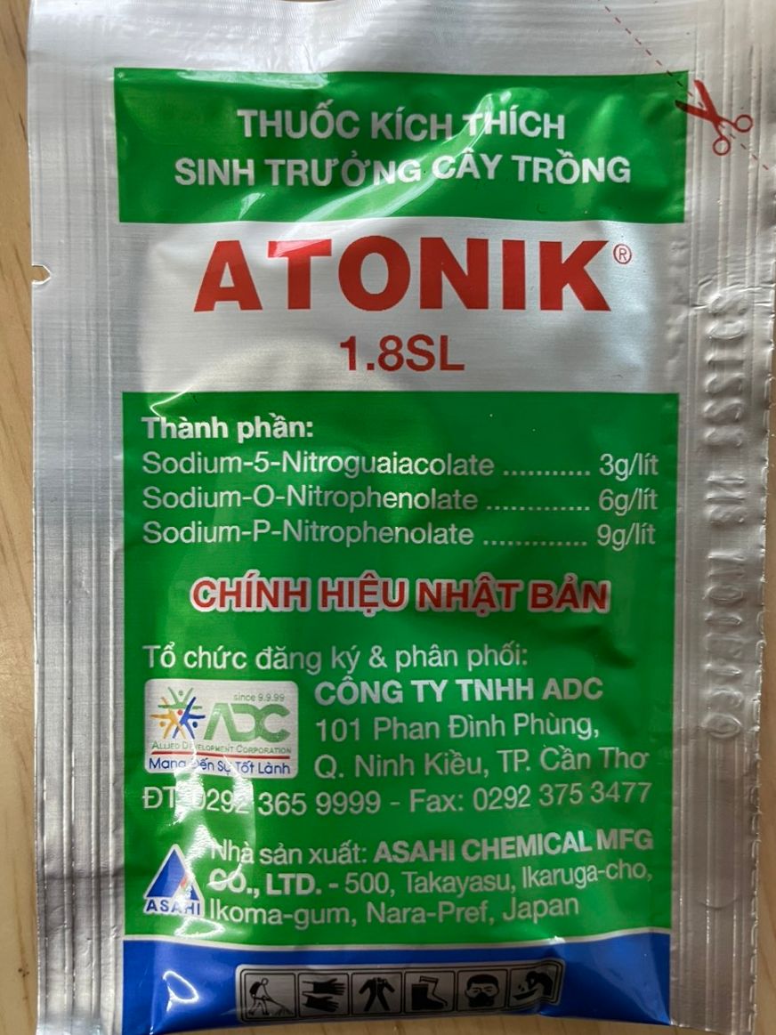 Kích thích sinh trưởng cây trồng Antonic 1.8SL ; kích thích nảy mầm, kích thích ra rễ cực mạnh, ra hoa đồng loạt, đậu quả nhiều