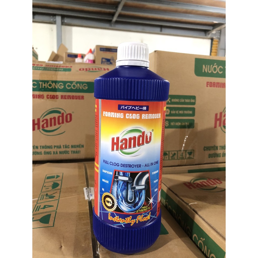 Nước thông cống hando 1000ml - cực mạnh - giá sỉ tại - giá tốt 168