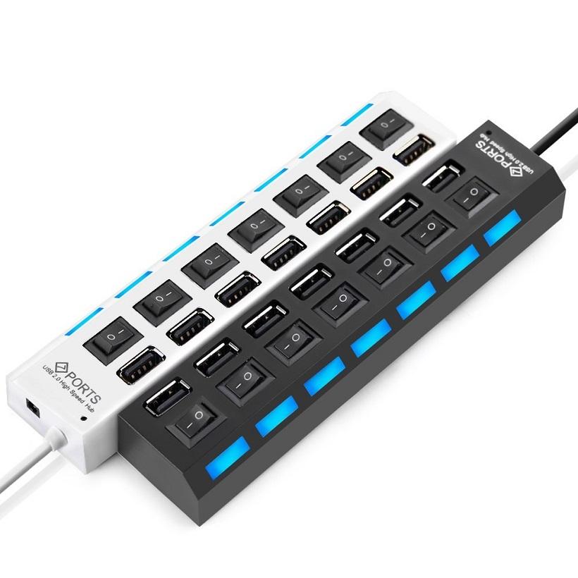 Bộ chia cổng usb 7 ports - hub chia 7 cổng usb