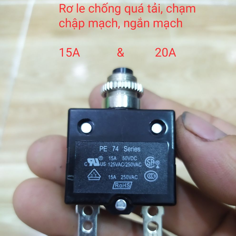 [HCM]Rơ le 15A/20A chống quá tải chạm mạch ngắn mạch