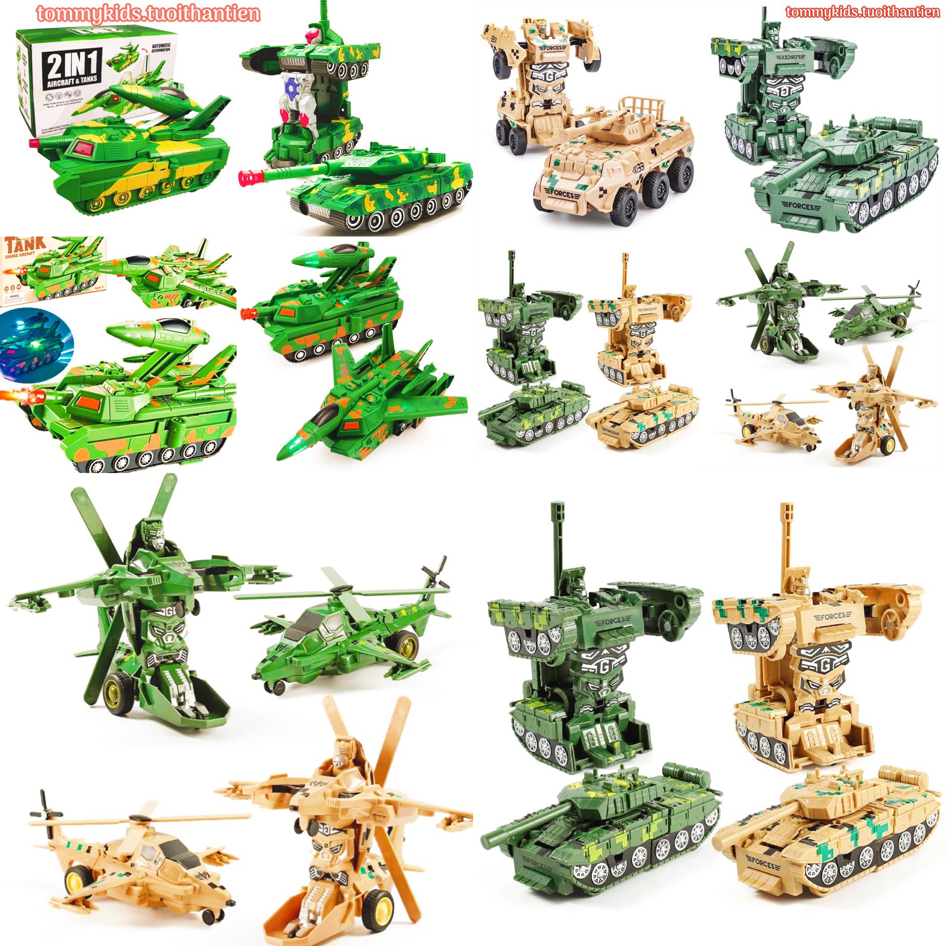 Đồ chơi trẻ em máy bay chiến đấu cơ, phi cơ, máy bay biến hình robot, mô hình máy bay cho trẻ em