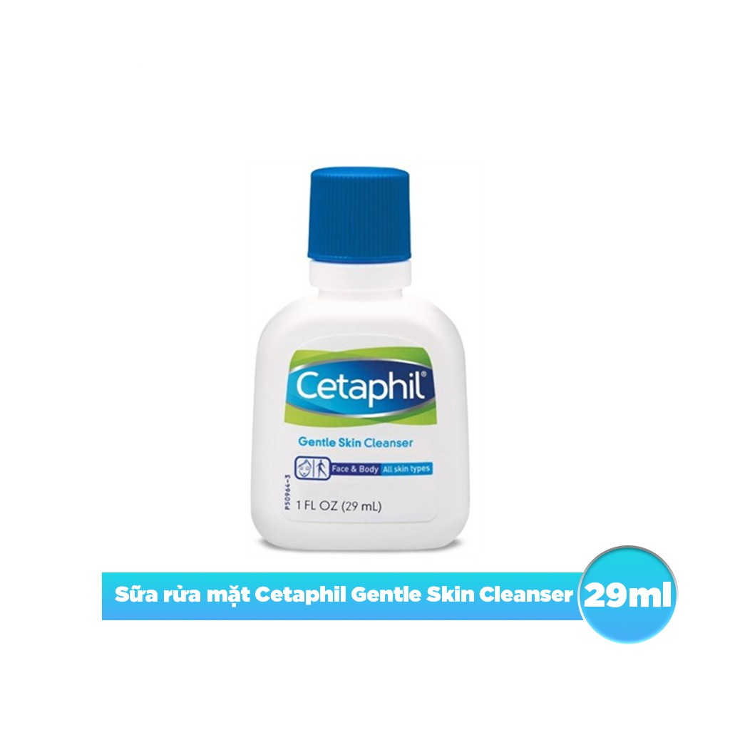 Sữa Rửa Mặt Cetaphil Dịu Nhẹ Không Xà Phòng Gentle Skin Cleanser 29ml