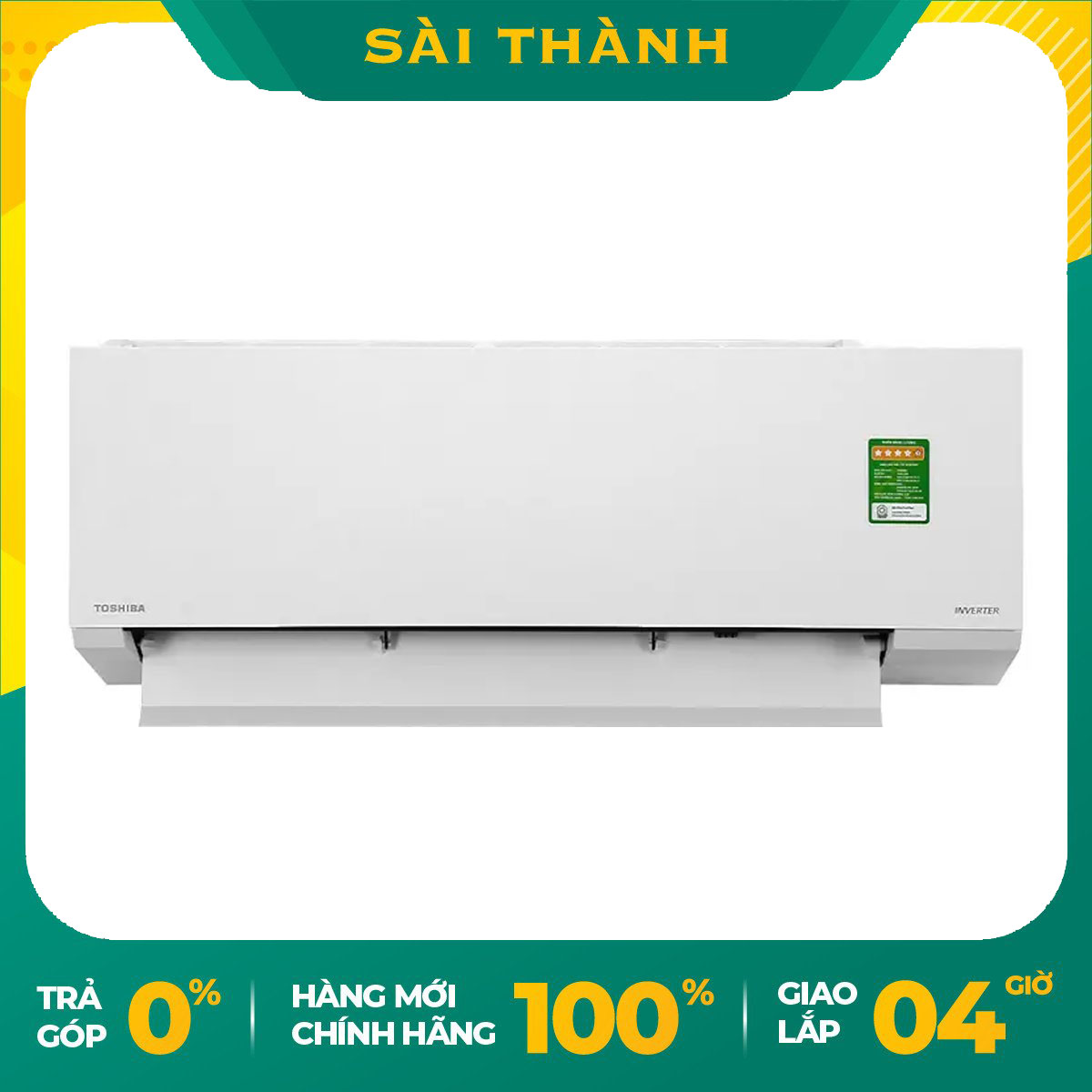 [HCM]  Máy Lạnh TOSHIBA Inverter 1.0 HP RAS-H10E2KCVG-V  - Bảo hành chính hãng
