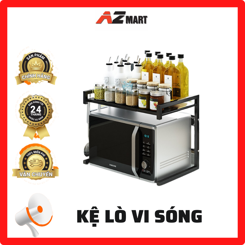 Kệ lò vi sóng kệ để lò vi sóng - kệ để đồ nhà bếp sơn tĩnh điện cao cấp