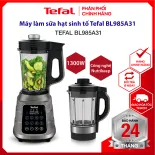 |HỎA TỐC 2H| |Trả góp 0%| Máy làm sữa hạt máy xay sinh tố đa năng Tefal BL985A31 - 1300W - gồm 2 cối - Lưỡi dao 6 cánh tốc độ cao - Không cần lọc lại - 10 menu nấu đa dạng - Hàng chính hãng, bảo hành 24 Tháng - Giao nhanh 2H HCM