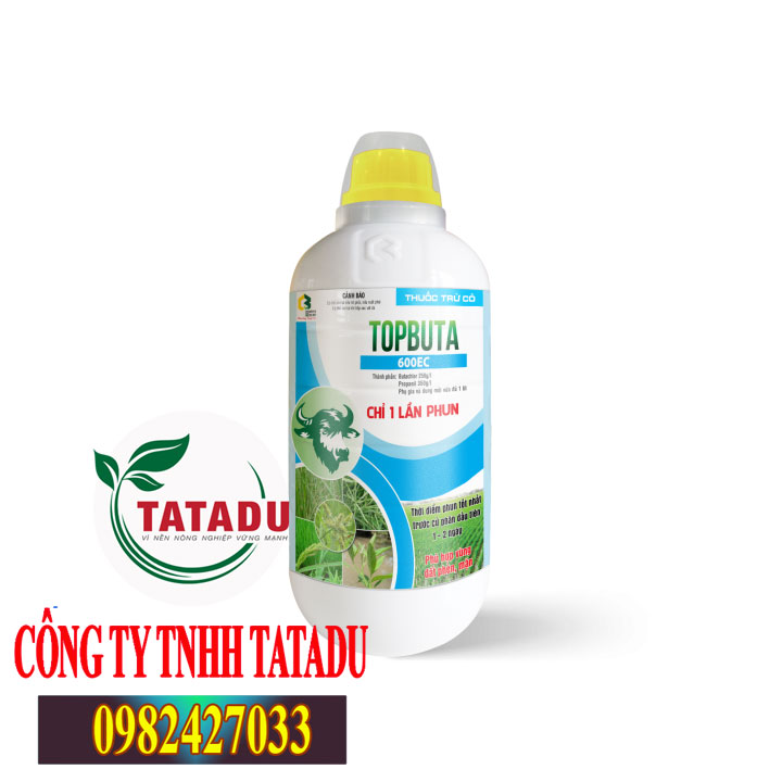 Topbuta 600ec – trừ cỏ hiệu quả chỉ 1 lần phun, hoạt chất diệt cỏ mạnh mẽ tt chai 480ml