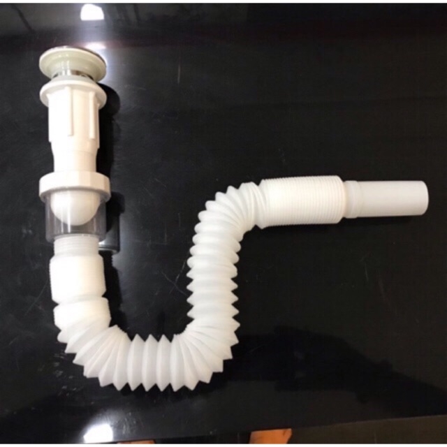 Xả lavabo kiếng chống hôi, chất liệu nhựa dùng cho chậu lavabo kiếng, nổi, tô nổi