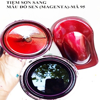 1 lạng sơn candy màu đỏ sen 95 hay còn gọi đỏ magenta cho ô tô, xe máy