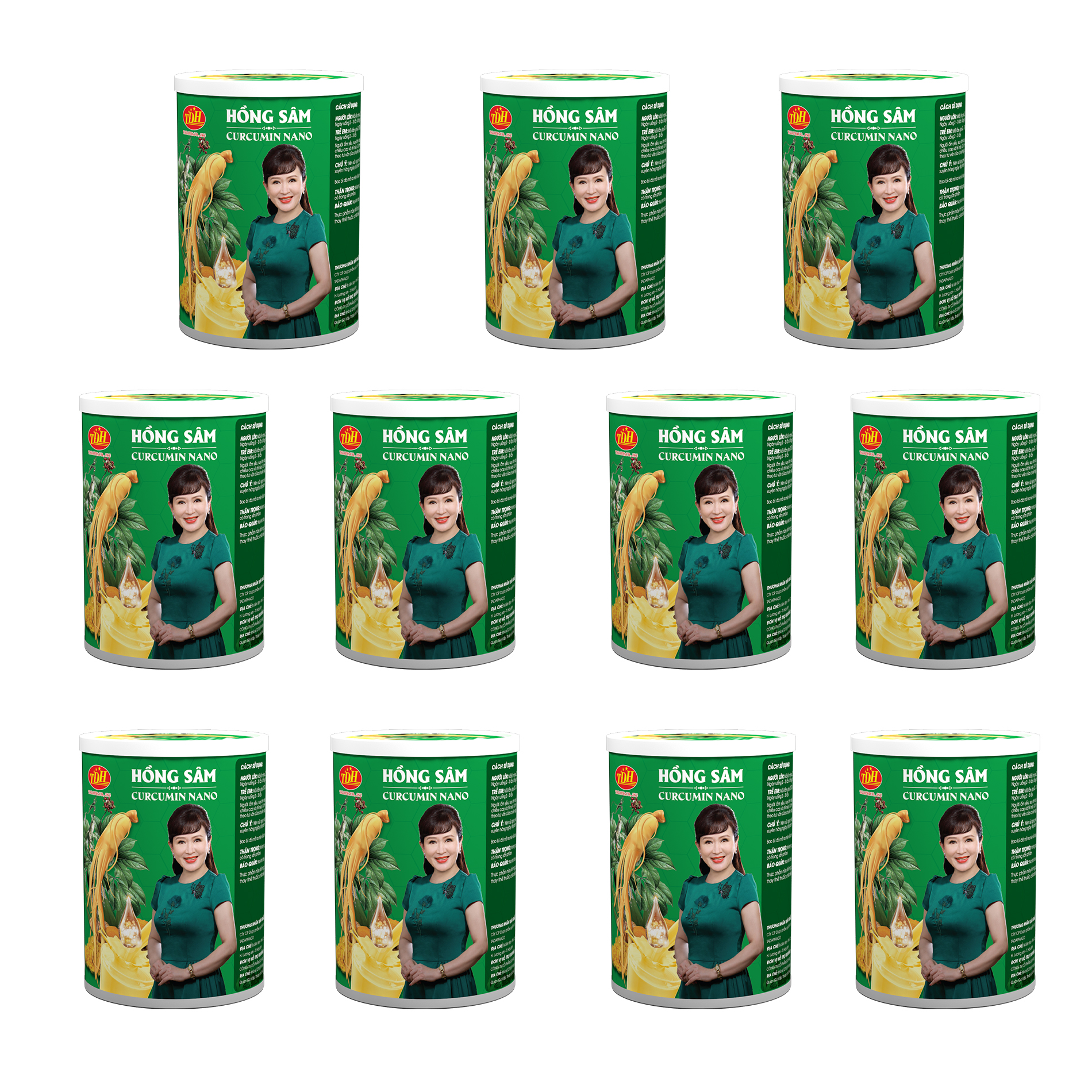 11 Hộp Hồng Sâm Curcumin Nano 400g