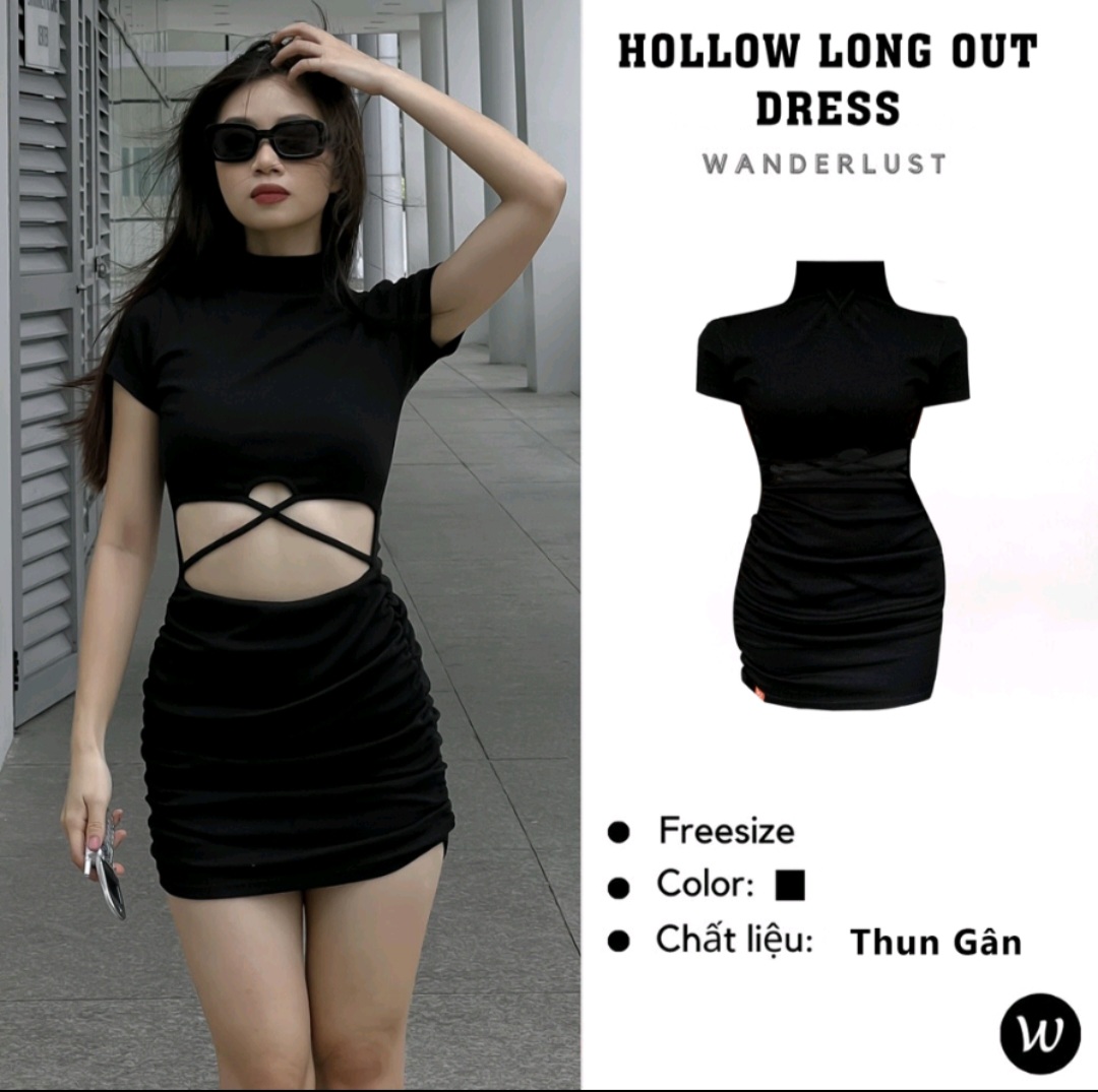 Váy body thun tăm ba lỗ The Kim  đầm body ngắn ôm sát người mini dress đen  V151  Shopee Việt Nam