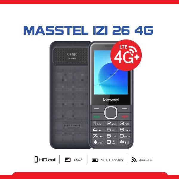 Masstel Izi 26 4G - Hàng Chính Hãng