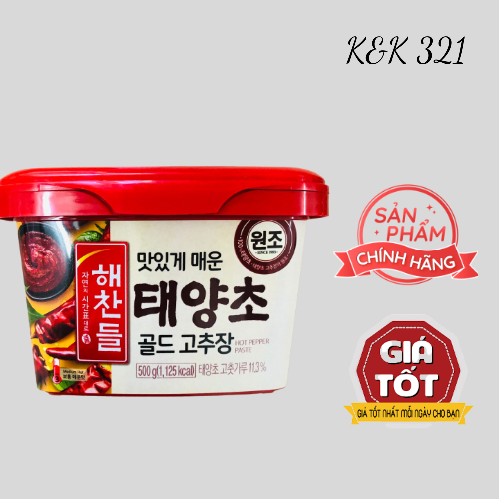 Tương ớt hàn quốc , tương ớt Gochuạng, sốt ớt nấu tokbokki hộp 500g