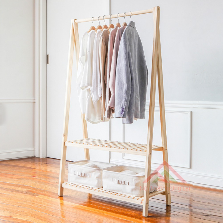 Giá Treo Đồ 🌿Sale Sốc🌿 Kệ Treo Quần Áo Chữ A 2 Tầng Gỗ MDF Cao Cấp - Siêu Tiện Ích Cho Gia Đình