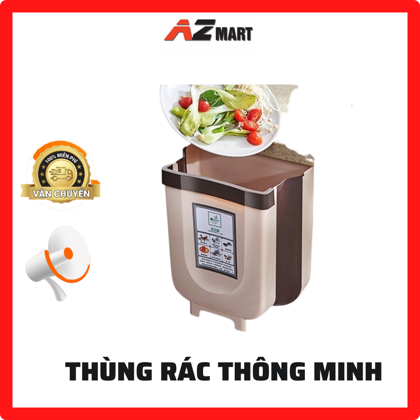 Thùng rác thông minh thùng rác nhựa treo cạnh tủ tiện lợi