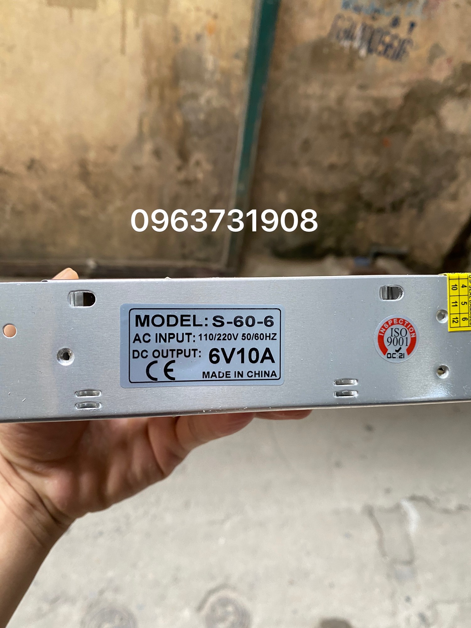 Bộ nguồn tổ ong 6V 10A hàng cao cấp